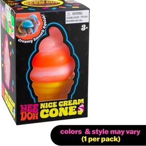 Needoh Nice Cream Cone Sensory Squeeze toy NeeDoh (Random)